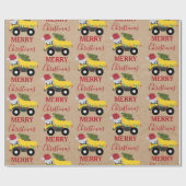 Vrachtwagens voor de bouw van kerst cadeaupapier (Vlak)