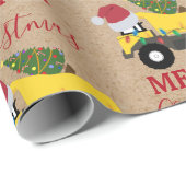 Vrachtwagens voor de bouw van kerst cadeaupapier (Rol Hoek)