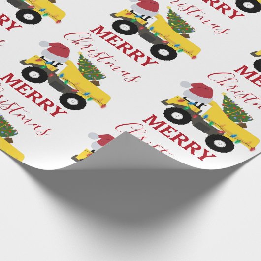 Vrachtwagens voor de bouw van kerst cadeaupapier (Hoek)