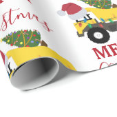 Vrachtwagens voor de bouw van kerst cadeaupapier (Rol Hoek)