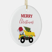 Vrachtwagens voor de bouw van kerst keramisch ornament (Rechts)