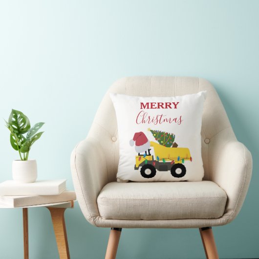 Vrachtwagens voor de bouw van kerst kussen (Stoel)