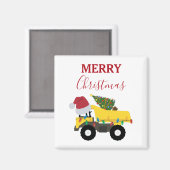 Vrachtwagens voor de bouw van kerst magneet (Voorkant / Achterkant)