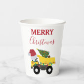 Vrachtwagens voor de bouw van kerst papieren bekers (Achterkant)