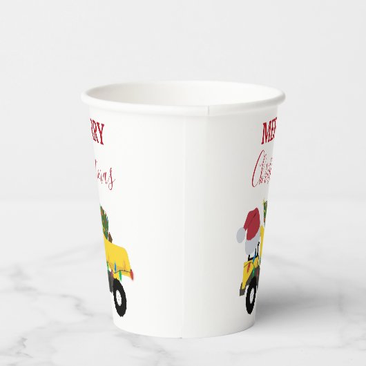 Vrachtwagens voor de bouw van kerst papieren bekers (Rechts)