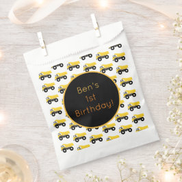 Vrachtwagens voor de bouw van pompwagens bedankzakje