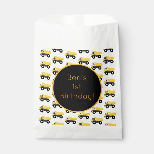 Vrachtwagens voor de bouw van pompwagens bedankzakje (Voorkant)