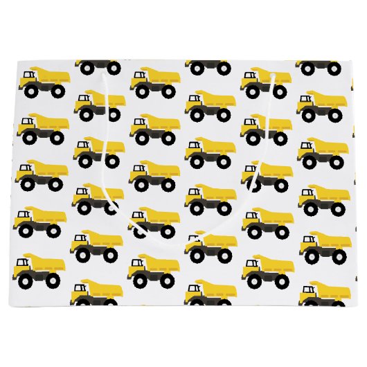 Vrachtwagens voor de bouw van pompwagens groot cadeauzakje (Voorkant)