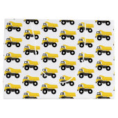 Vrachtwagens voor de bouw van pompwagens groot cadeauzakje (Achterkant)