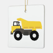 Vrachtwagens voor de bouw van pompwagens keramisch ornament (Links)