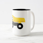 Vrachtwagens voor de bouw van pompwagens tweekleurige koffiemok (Voorkant rechts)