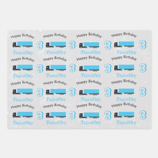 Vrachtwagens voor opleggers en vrachtwagens van op inpakpapier vel (Voorkant)