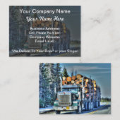 Vrachtwagens voor vrachtwagens en vrachtwagenliefh visitekaartje (Voorkant / Achterkant)