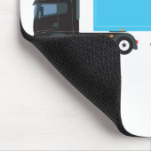 Vrachtwagens voor vrachtwagens met halfaanhangwage muismat (Hoek)