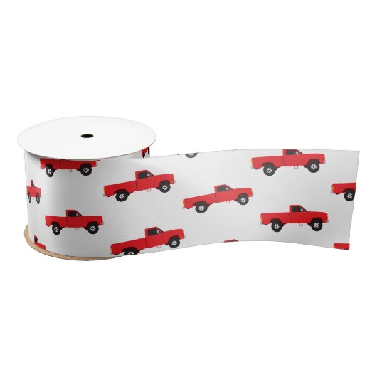 Vrachtwagens voor vrachtwagens met Red Pickup Satijnen Lint (Spoel)