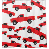 Vrachtwagens voor vrachtwagens ophalen douchegordijn (Voorkant)