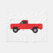 Vrachtwagens voor vrachtwagens ophalen fleece deken (Voorkant (Horizontaal))