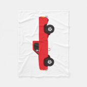 Vrachtwagens voor vrachtwagens ophalen fleece deken (Voorkant)