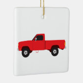 Vrachtwagens voor vrachtwagens ophalen keramisch ornament (Rechts)