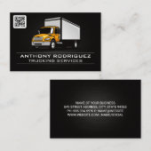 Vrachtwagens | Vrachtdiensten | QR-code Visitekaartje (Voorkant / Achterkant)