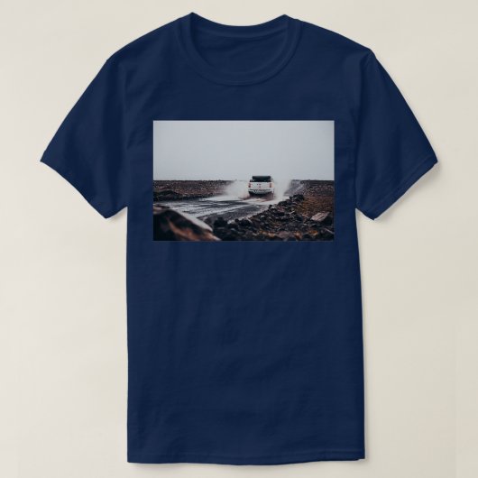 Vrachtwagenspatten van de weg t-shirt (Design voorkant)