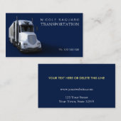 Vrachtwagenvervoer Visitekaartje (Voorkant / Achterkant)