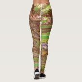 Vragen 1 Wilde Groene Wijnrode Leggings (Achterkant)