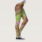 Vragen 1 Wilde Groene Wijnrode Leggings (Rechts)