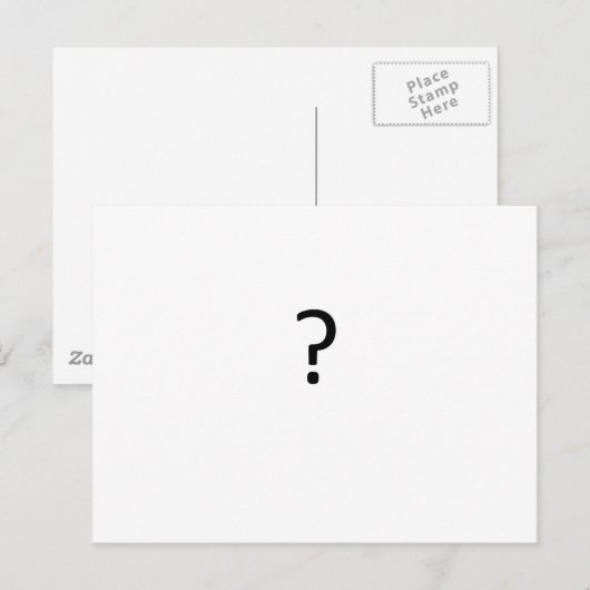 Vragen Briefkaart (Voorkant / Achterkant)