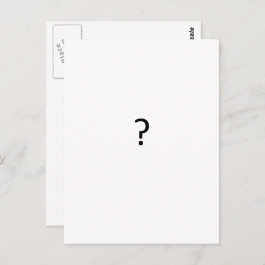 Vragen Briefkaart (Voorkant / Achterkant)