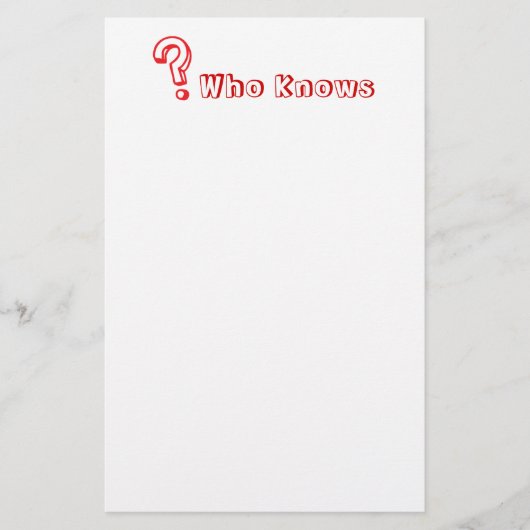 Vragen Briefpapier (Voorkant)
