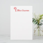 Vragen Briefpapier (Staand voorkant)