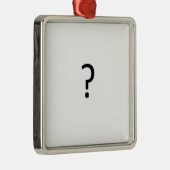 Vragen Metalen Ornament (Rechts)