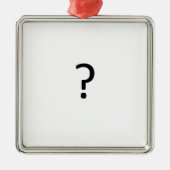 Vragen Metalen Ornament (Voorkant)