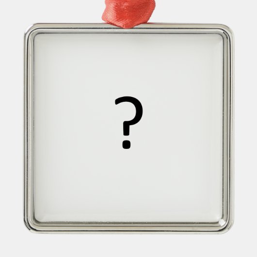 Vragen Metalen Ornament (Voorkant)