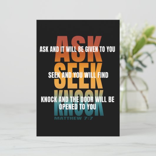 vragen om kloppen kaart (Staand voorkant)