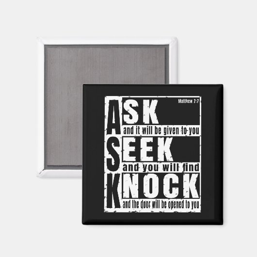 vragen om kloppen magneet (Voorkant / Achterkant)