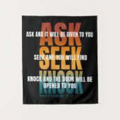 vragen om kloppen wandkleed (Voorkant)