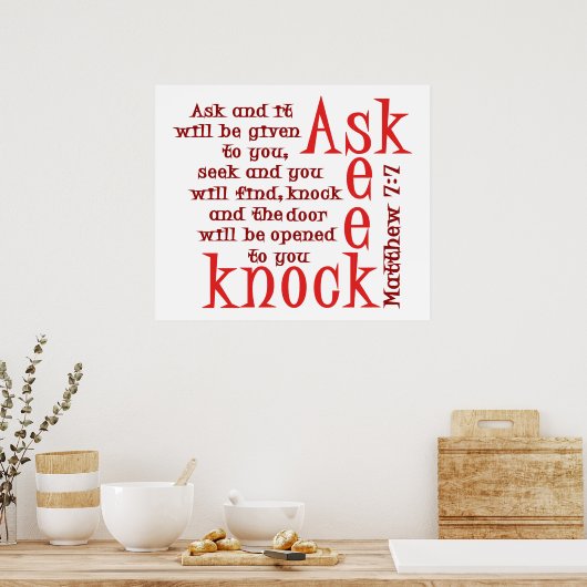 Vragen over knop poster (Keuken)