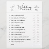 Vragen over weduwhoe-spel Papier zwart-wit (Voorkant)