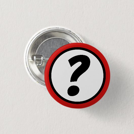 Vragen Ronde Button 3,2 Cm (Voorkant /achterkant)