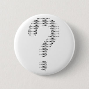 Vragen Ronde Button 5,7 Cm