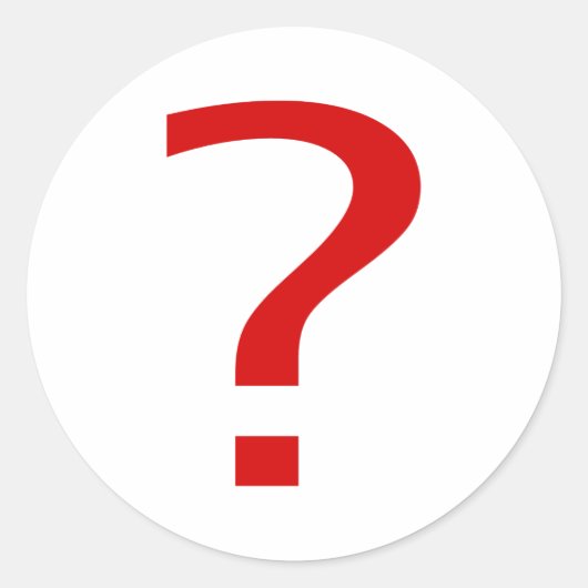 Vragen Ronde Sticker (Voorkant)