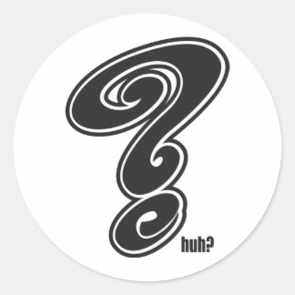 Vragen Ronde Sticker
