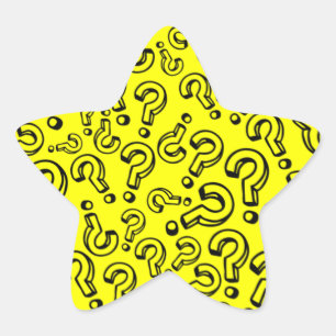 Vragen Ster Sticker