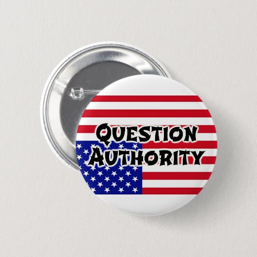 Vragenautoriteit Ronde Button 5,7 Cm (Voorkant /achterkant)