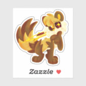 vragende bubbel sticker (Vel)