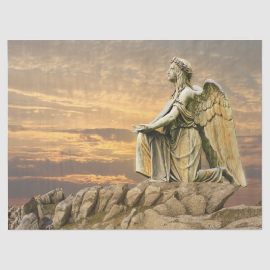 vragende engel tissue papier (Voorkant)