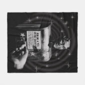 Vragendoos voor retro-duivels () fleece deken (Voorkant (Horizontaal))