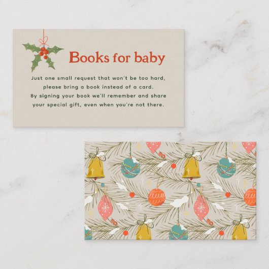 Vragenkaart voor kleine Baby showers Boek Informatiekaartje (Voorkant / Achterkant)